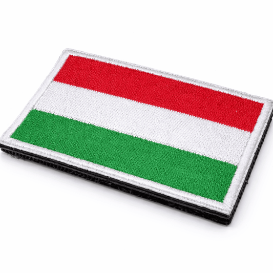 Vyšívaná nášivka velcro 5x8 cm - maďarská vlajka