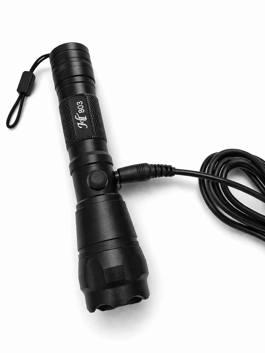 LED svítilna Black Airsoft 903 12V s nabíječkou a akumulátorovou baterií