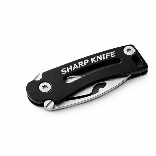 Mini skládací zakřivený nůž na klíče – kompaktní EDC nástroj