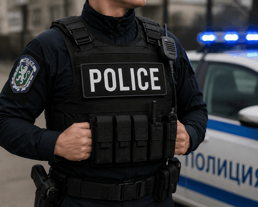 Nášivka POLICE 25x9 cm s velkro zadní stranou