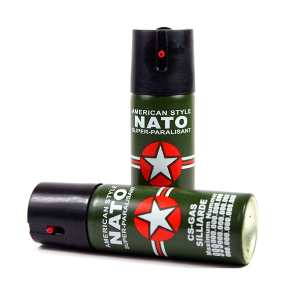 Pfefferspray NATO CS-GAS 60 ml – Selbstverteidigungsspray mit Jet-Düse bis 3 m