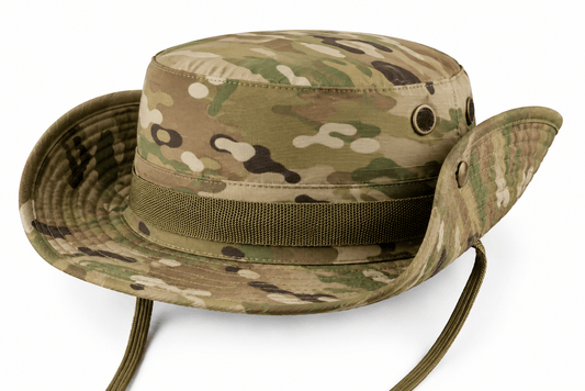 Taktická čepice Black Airsoft BOONIE – s poutkem a ventilačními otvory