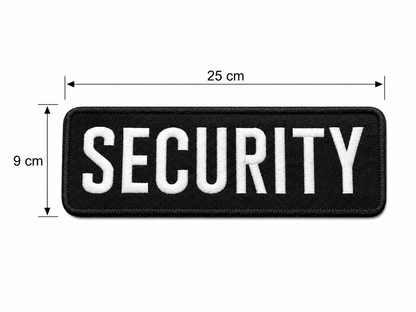 Nášivka SECURITY 25x9 cm s suchým zipem