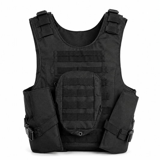 Vestă tactică BlackAirsoft SECURITY cu buzunare modulare