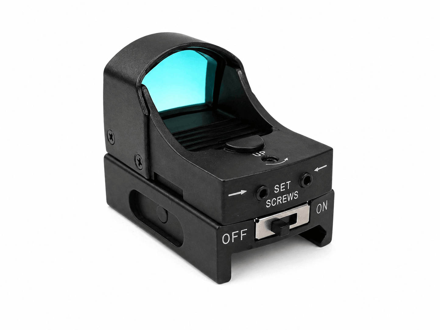 Taktický rychloměr Red Dot s dvojitým jasem Black Airsoft - s laserovým zaměřovačem