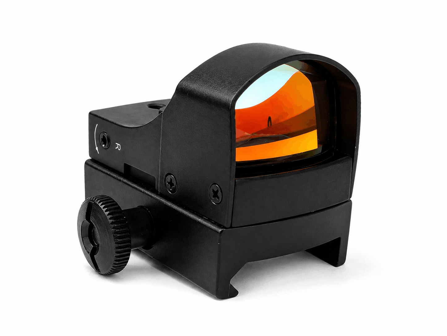 Taktický rychloměr Red Dot s dvojitým jasem Black Airsoft - s laserovým zaměřovačem