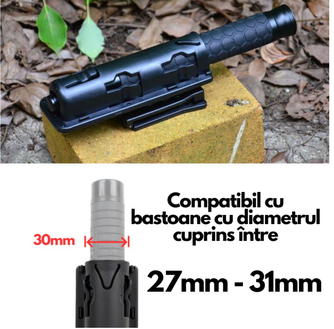 Polymerové pouzdro na teleskopickou tyč BlackAirsoft BASTHO - otočné o 360°
