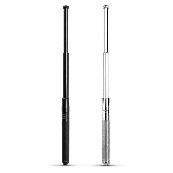 Baston telescopic din oțel Black Airsoft DEFENDER 50 cm cu husă din piele