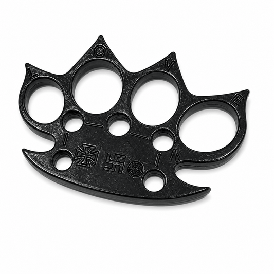 Box metalic negru BlackAirsoft IRON FANG cu 4 țepi