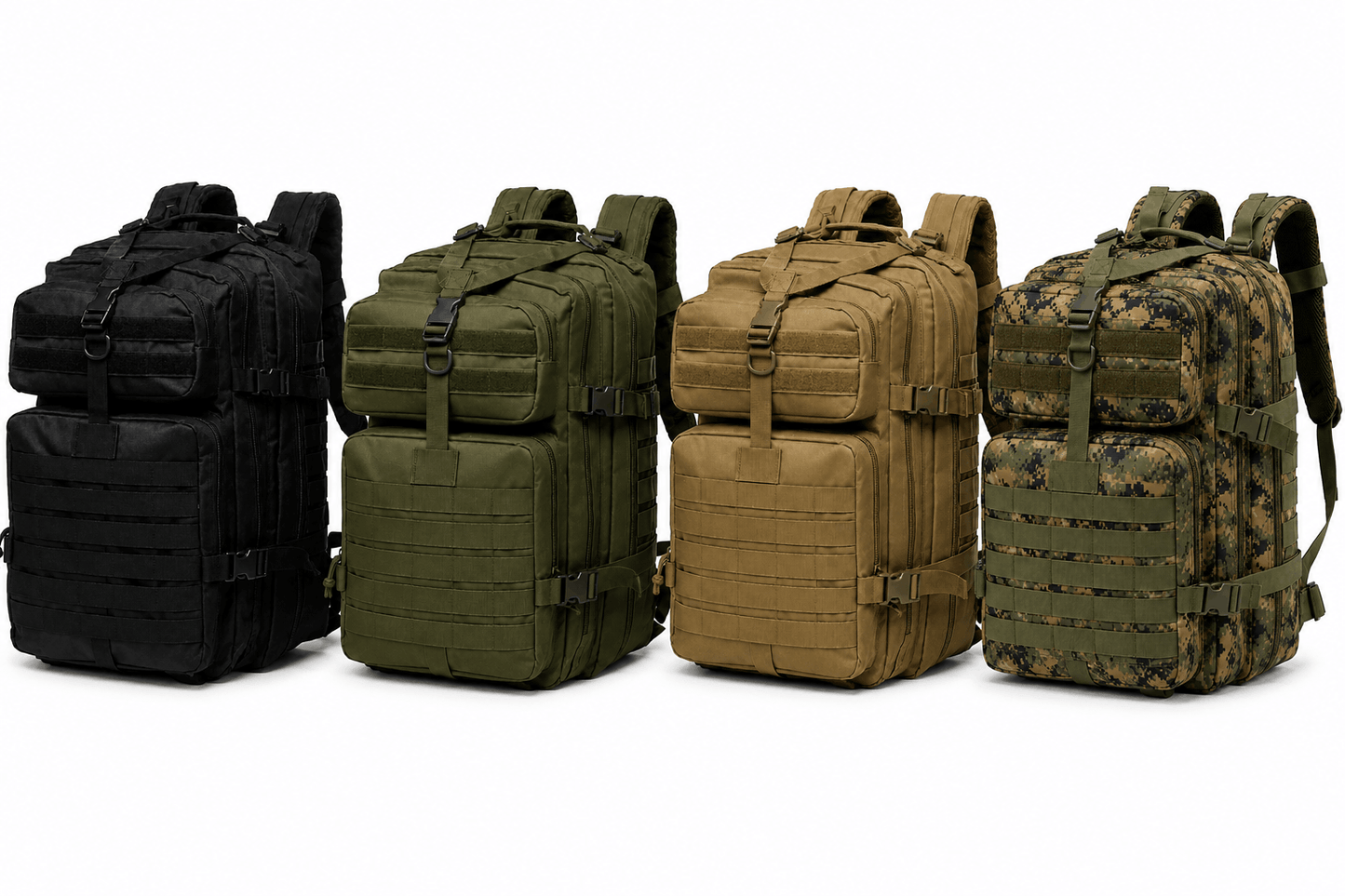 Тактическа раница 45L BlackAirsoft Ranger, с велкро флаг 900D