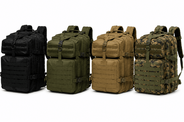Taktický batoh 45L BlackAirsoft Ranger, s vlajkou na suchý zip 900D