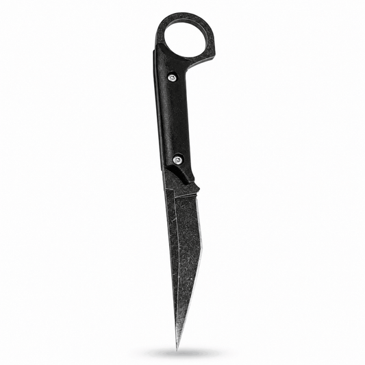 Cuțit Black Airsoft Shadow Ring cu teacă