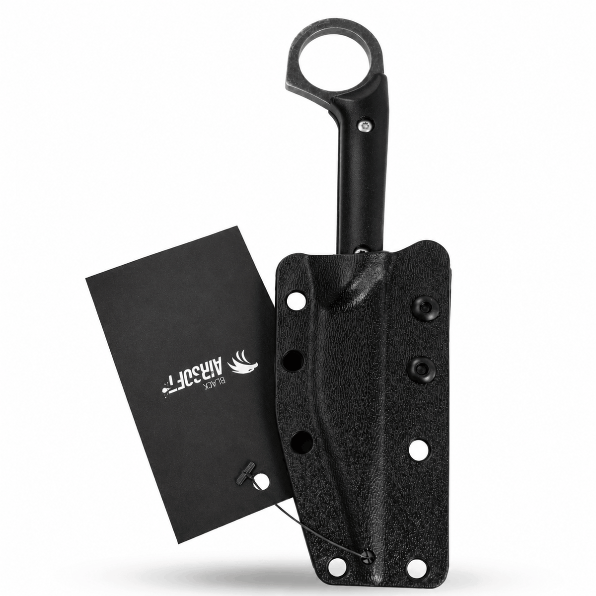 Black Airsoft Shadow Ring kés tokkal