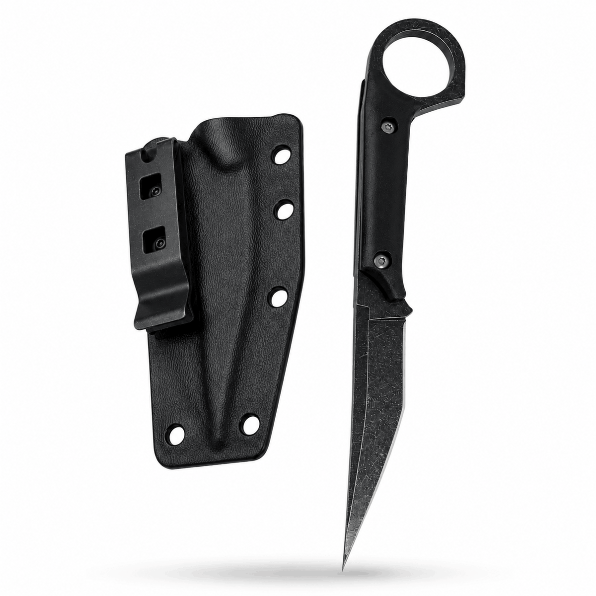 Black Airsoft Shadow Ring kés tokkal