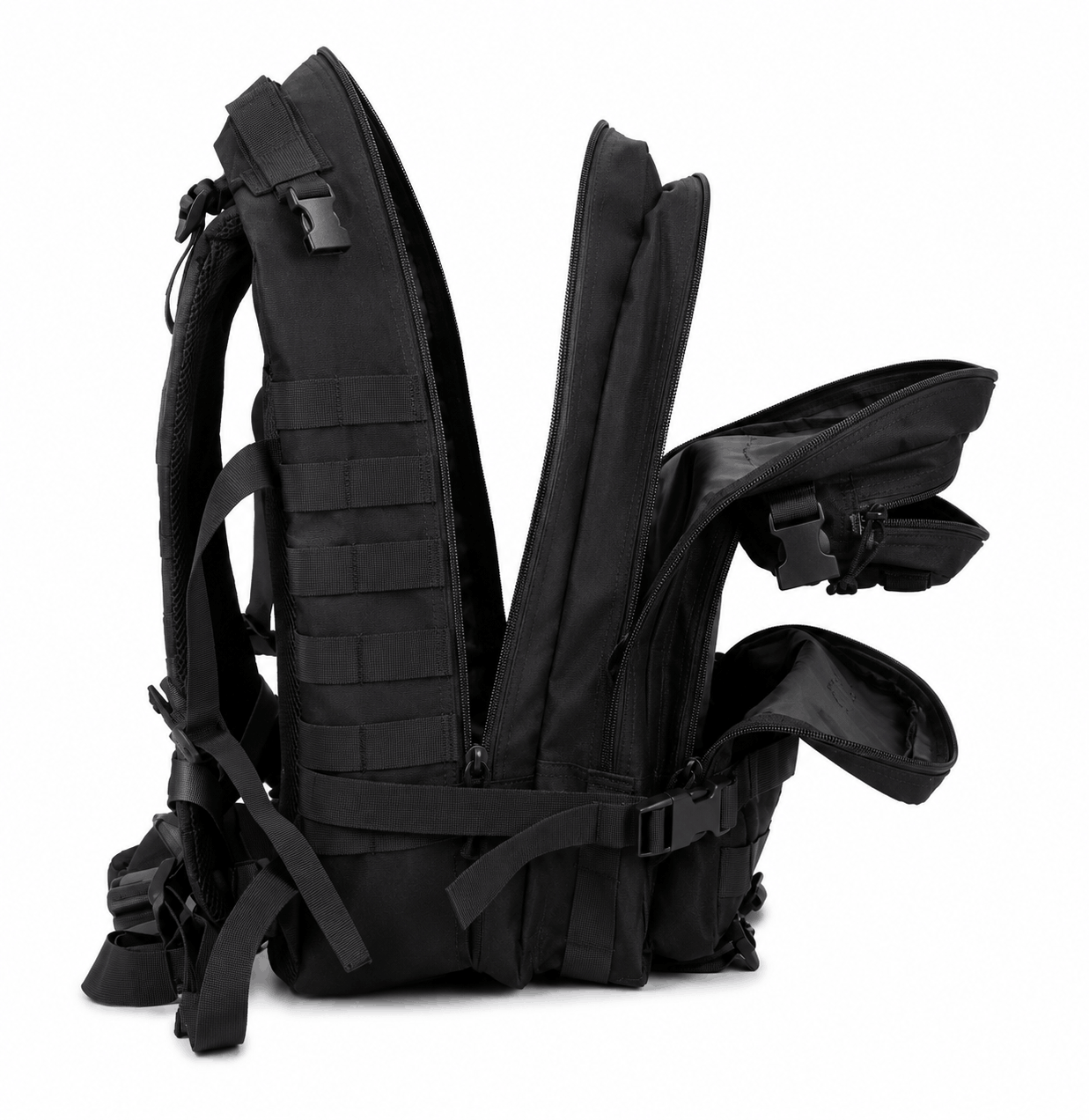 Taktický batoh Black Airsoft Tactical Backpack 35L 600D