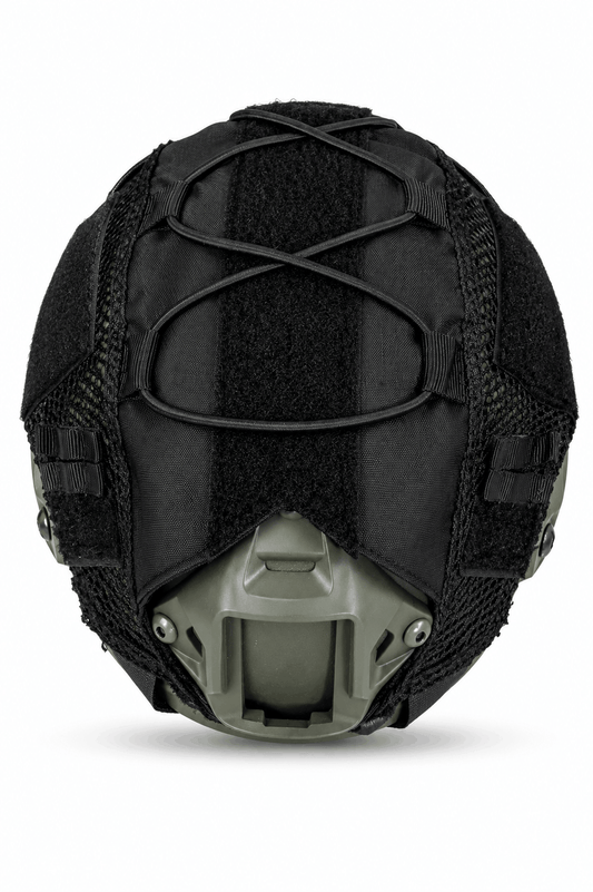 Husă tactică pentru cască BlackAirsoft cu corzi elastice și velcro