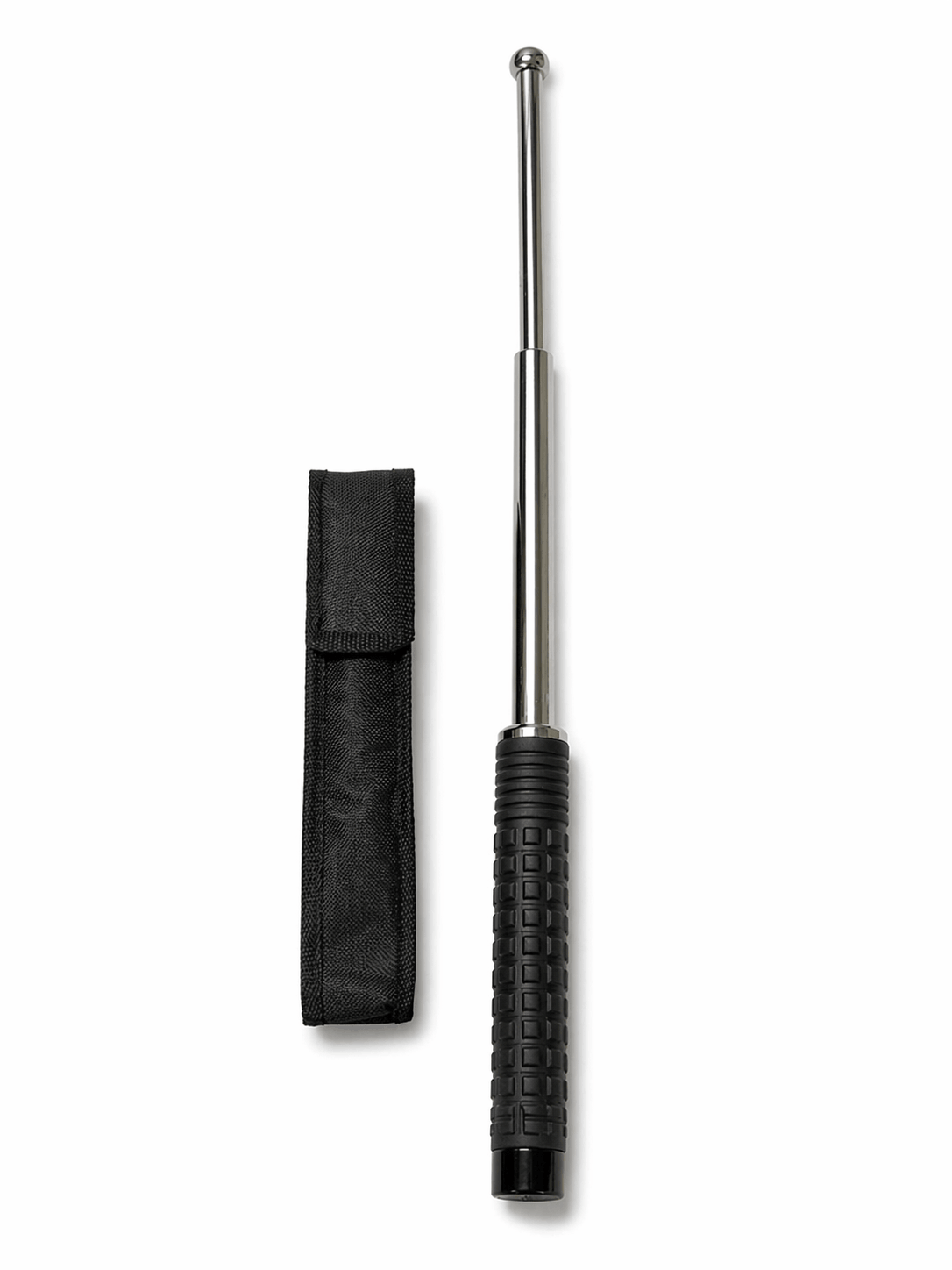 Telescopická ocelová tyč Black Airsoft TITAN 52cm s pouzdrem – Chrom