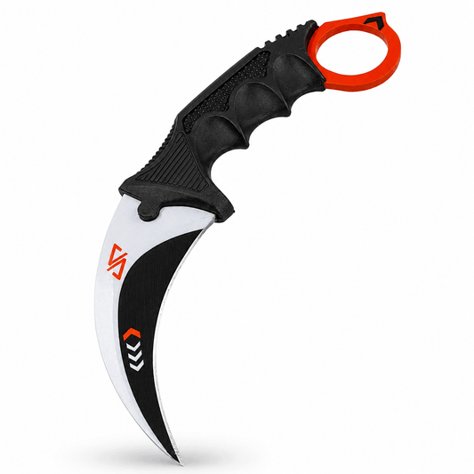 Karambit Black Airsoft Vortex cu teacă și șnur