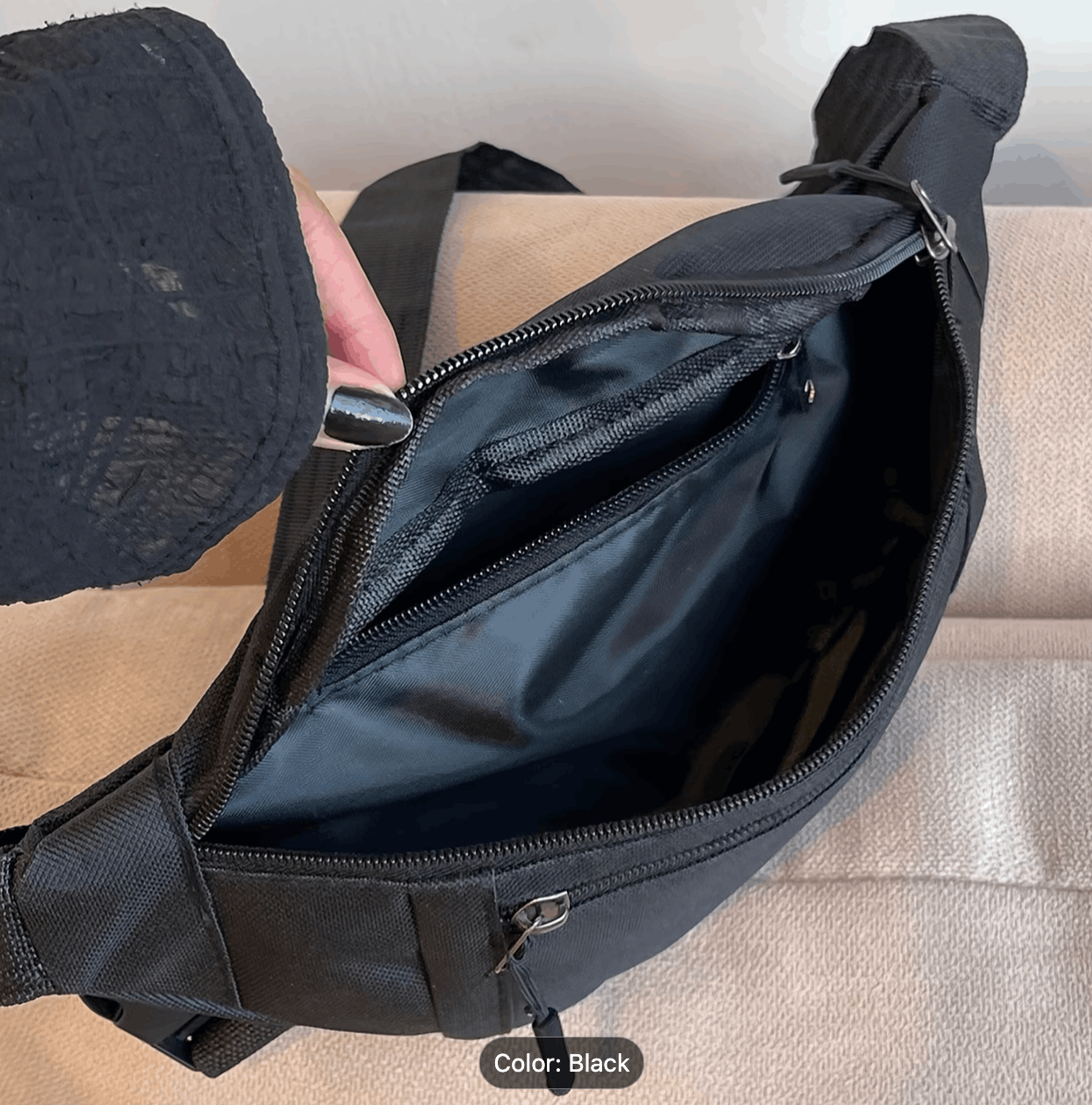 Taška na kříž a přes rameno BlackAirsoft Dual Zip