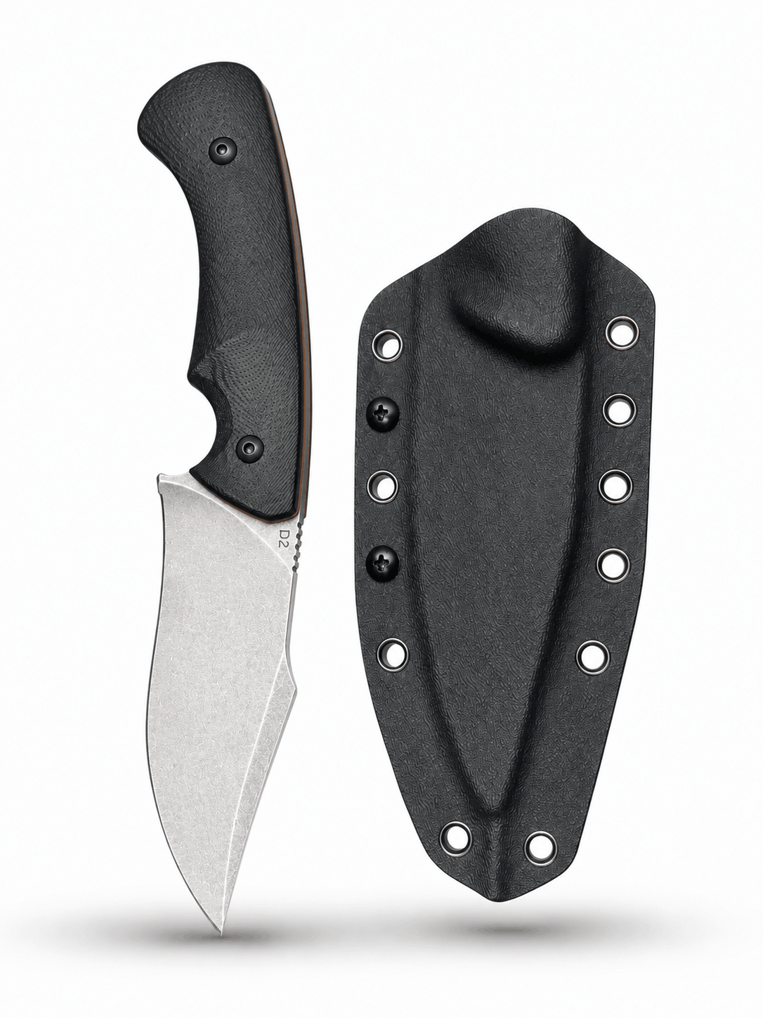 Taktický nůž BlackAirsoft HUNTER D2 s pouzdrem KYDEX a rukojetí G10 – 24 cm  
