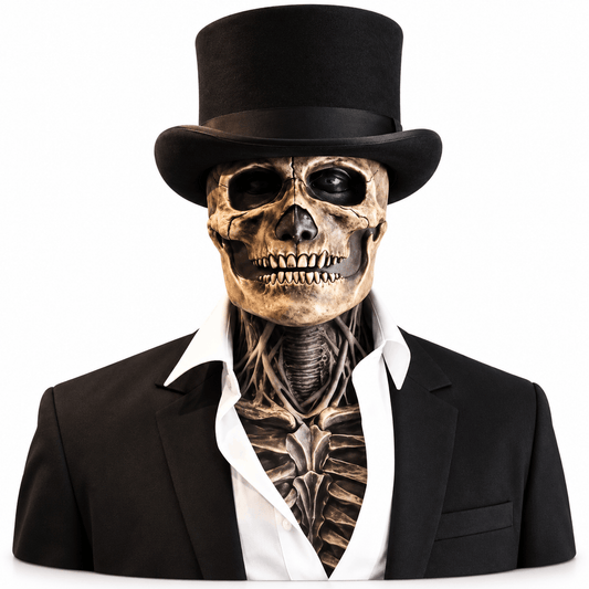 Mască de Halloween cu craniu și creier expus BlackAirsoft NECRO