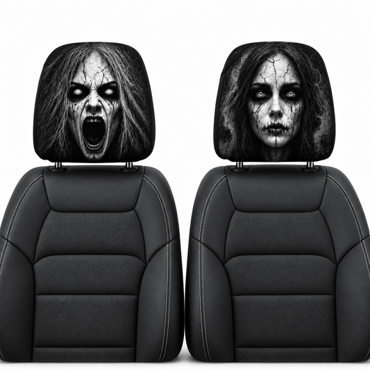 Husă pentru tetieră auto BlackAirsoft NIGHTMARE cu imprimeu horror