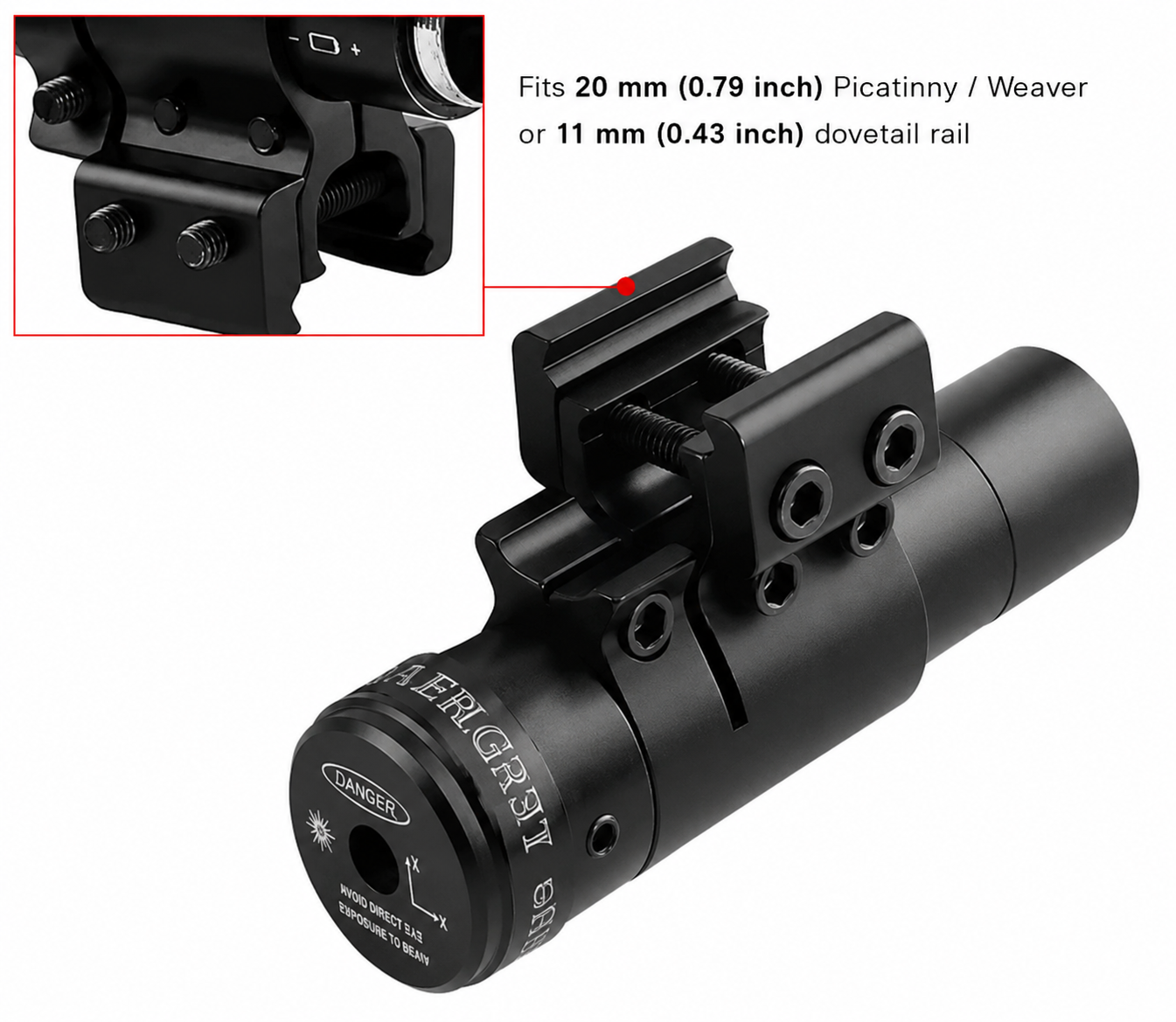 Laserový zaměřovač TargetBeam Red Dot Laser Sight