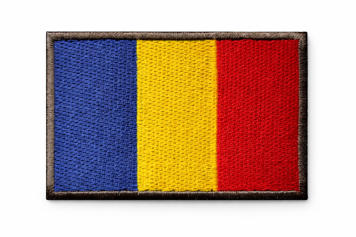 Vyšívaná nášivka velcro 5x8 cm - rumunská vlajka
