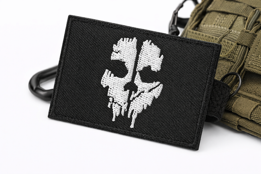 Call Of Duty Ghosts Logan Walker nášivka, velcro – taktický patch s lebkou