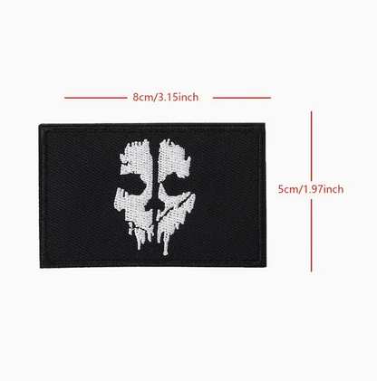 Call Of Duty Ghosts Logan Walker nášivka, velcro – taktický patch s lebkou