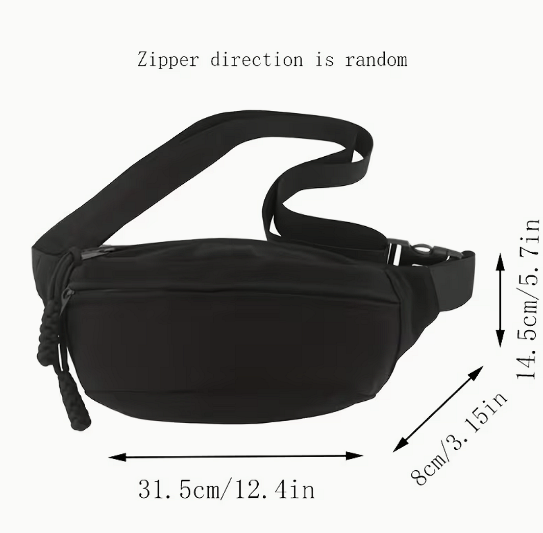 Taška na kříž s diskrétním zipem EDC – minimalistická everyday carry taška