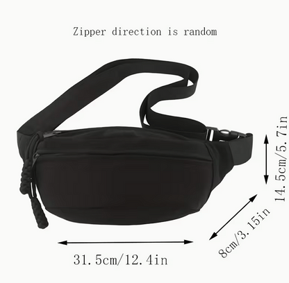 Taška na kříž s diskrétním zipem EDC – minimalistická everyday carry taška