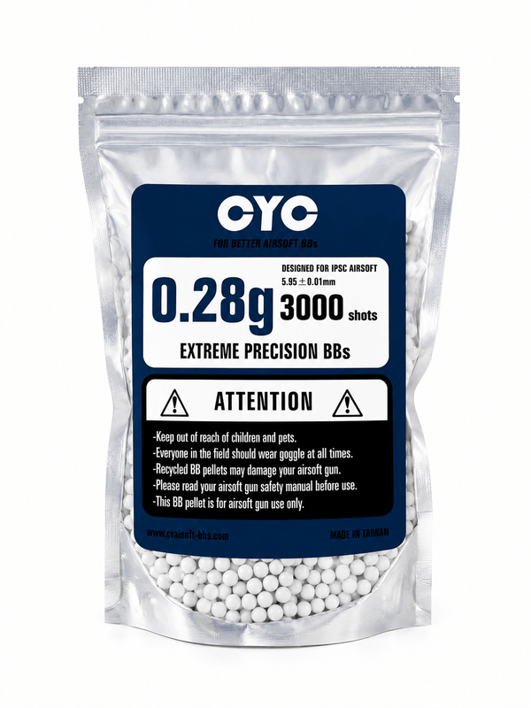 Airsoft-Kugeln CYC 0,28g Precision BBs 3000 Stück