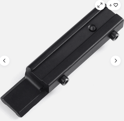 BlackAirsoft Enforose 11 mm към 21 mm Weaver/Picatinny адаптер за монтаж на оптика – 9 слота, нисък профил