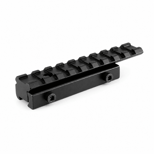 BlackAirsoft Enforose adapter za montažu optike s 11 mm na 21 mm Weaver/Picatinny – 9 utora, niski profil