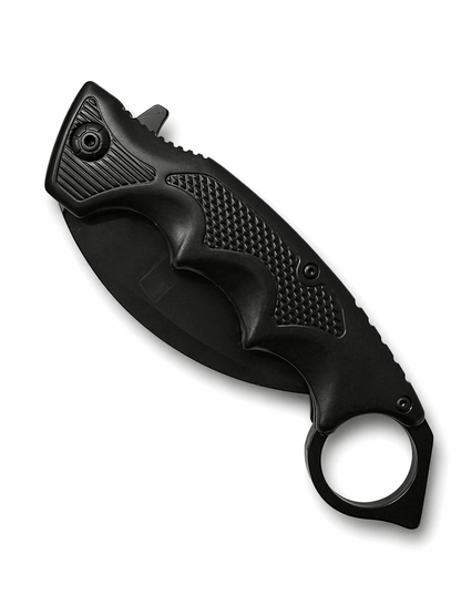 Karambit nůž Black Airsoft skládací s prstencem