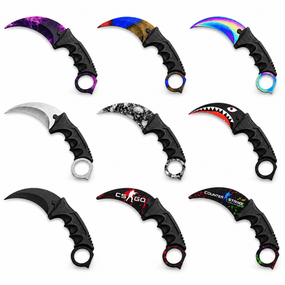 Karambit-Messer Rainbow 21 см mit Schutzhülle