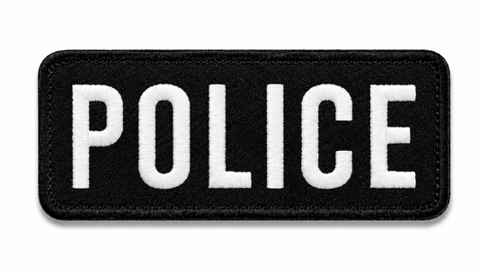 Nášivka POLICE 25x9 cm s velkro zadní stranou