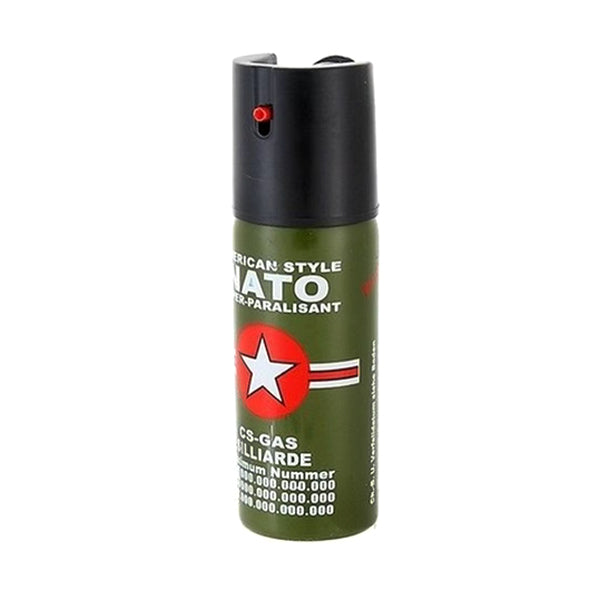 Парализиращ спрей NATO CS-GAS 60 ml – спрей за самозащита с дюза Jet до 3 м