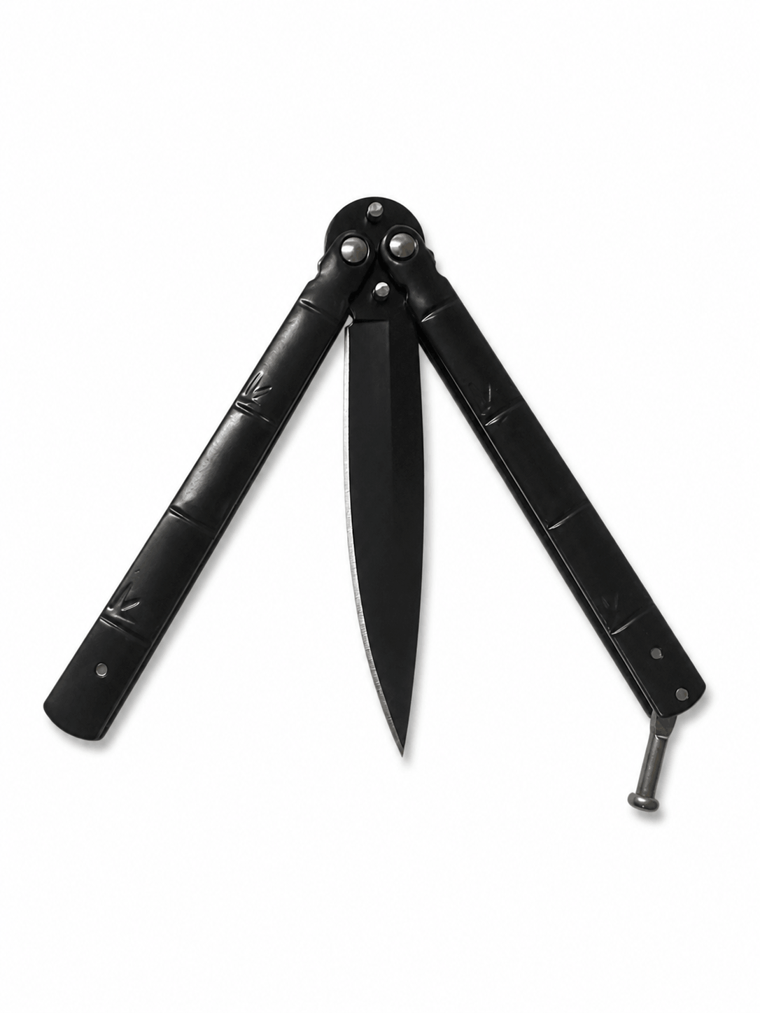 Skládací motýlí nůž Black Airsoft Shadow