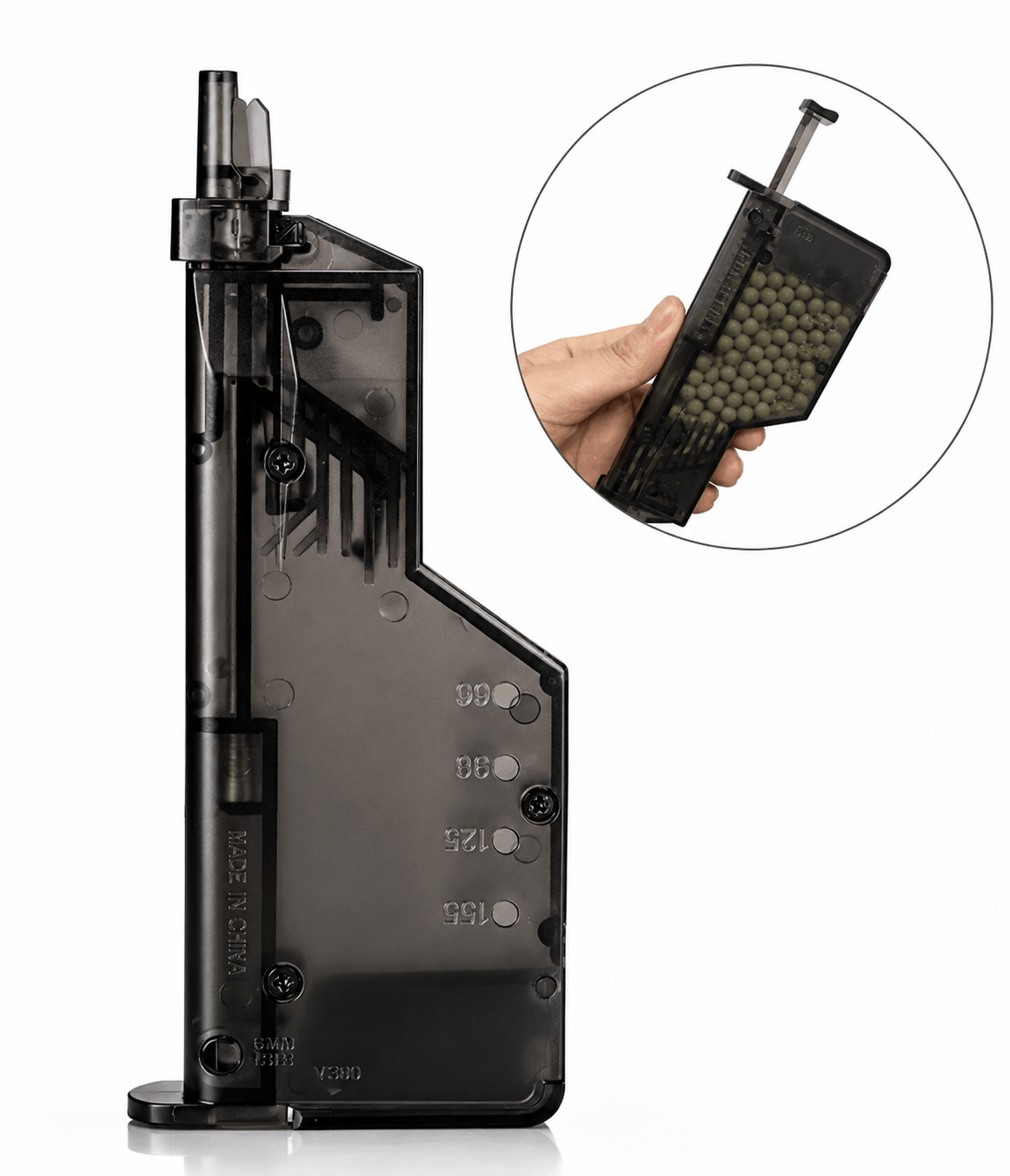 Speed Loader pro Airsoft zásobníky – rychlonabíječ pro 220 BB kuliček