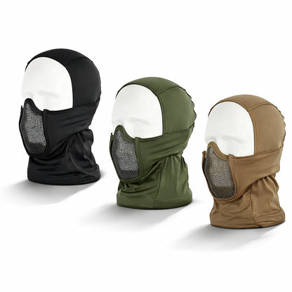 Taktická balaclava s vestavěnou maskou na ústa