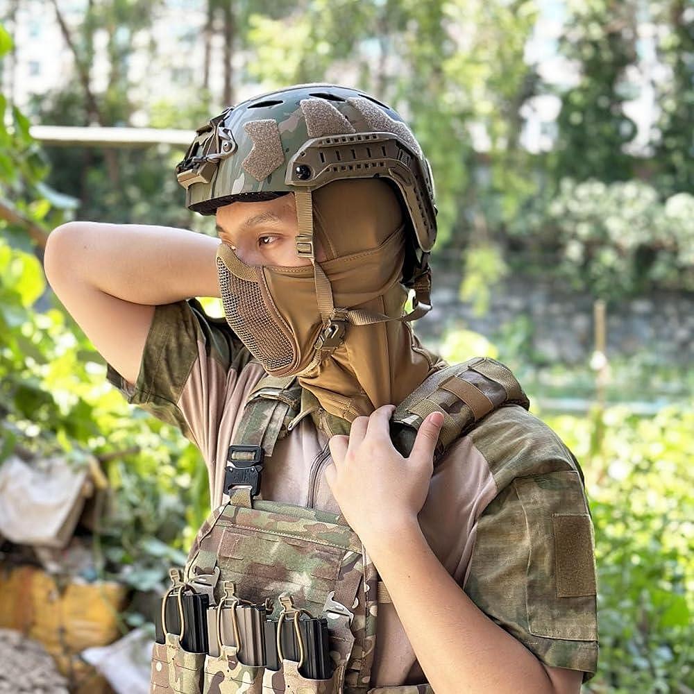 Taktická balaclava s vestavěnou maskou na ústa