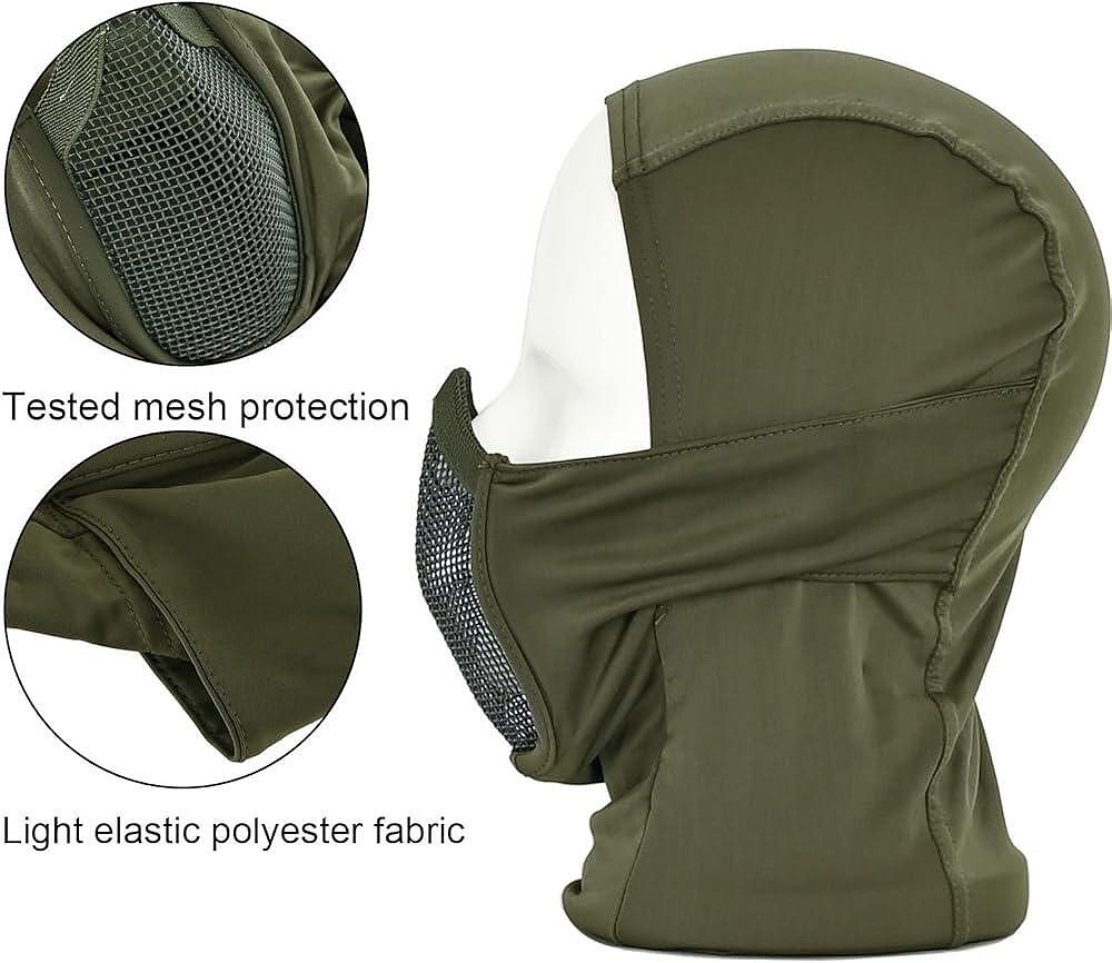 Taktická balaclava s vestavěnou maskou na ústa
