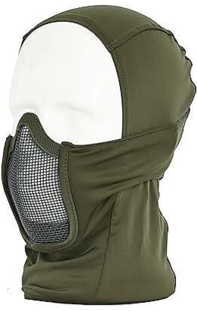Taktická balaclava s vestavěnou maskou na ústa