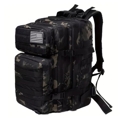 Taktický batoh 45L, velcro s vlajkou USA 900D