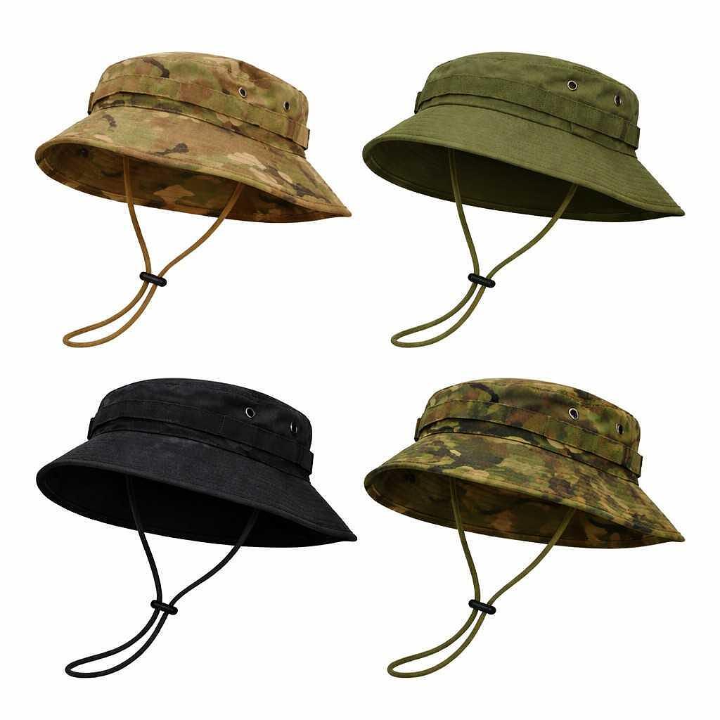 Taktická čepice typu Bucket - s šňůrkou a ventilačními otvory