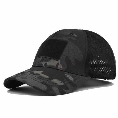 Taktická Trucker čepice s kšiltem a síťkou, velcro