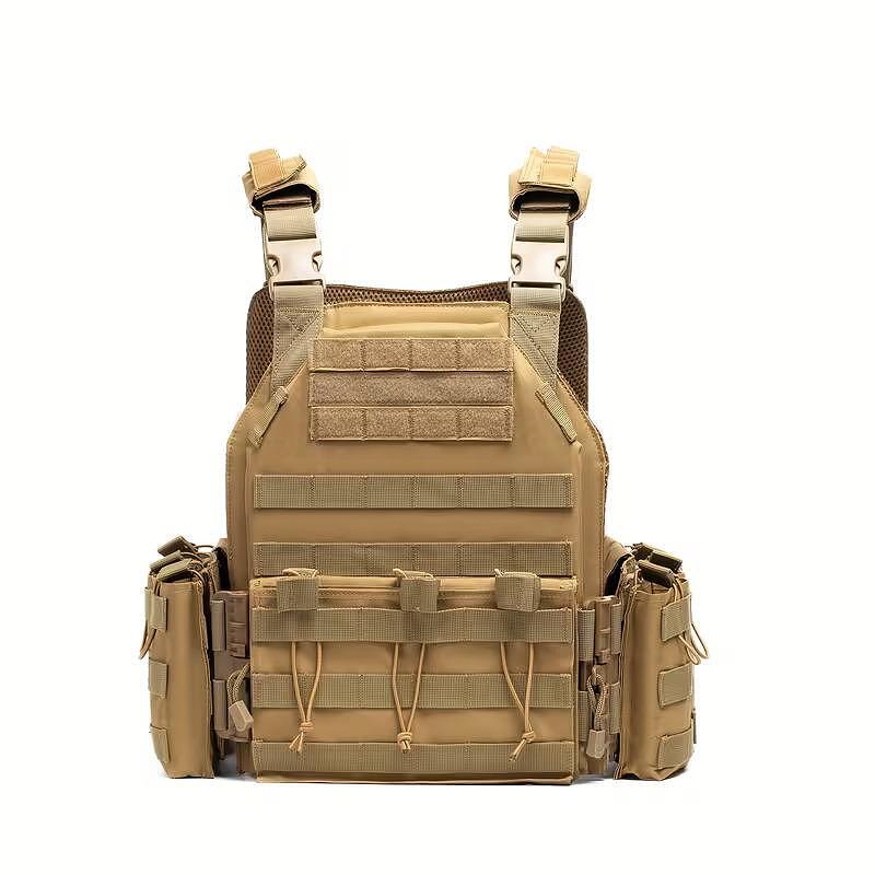 Taktická vesta Plate Carrier, MOLLE systém, s moduly - nastavitelná