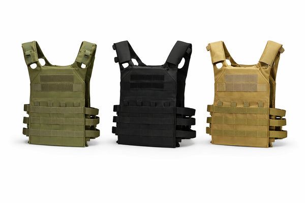 Taktická vesta Plate Carrier, systém MOLLE, nastavitelná